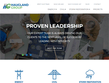 Tablet Screenshot of hauglandgroup.us
